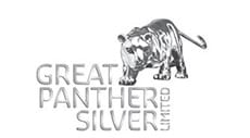 A silver logo of great panther silver limited