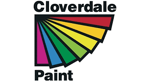 A logo of cloverdale paint