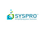 A logo of syspro