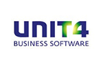 A logo of unit 4 business software