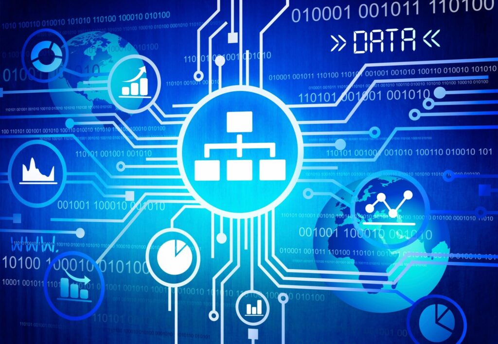 Data network: global information flow.