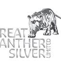 A silver logo of great panther silver limited